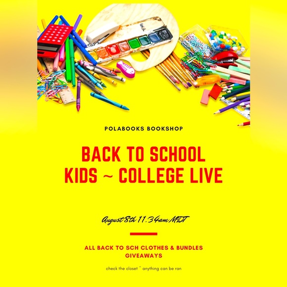 Like to be Notified Back to School Sale Live 8/8 11:34am Share Mine and Yours - Picture 1 of 7